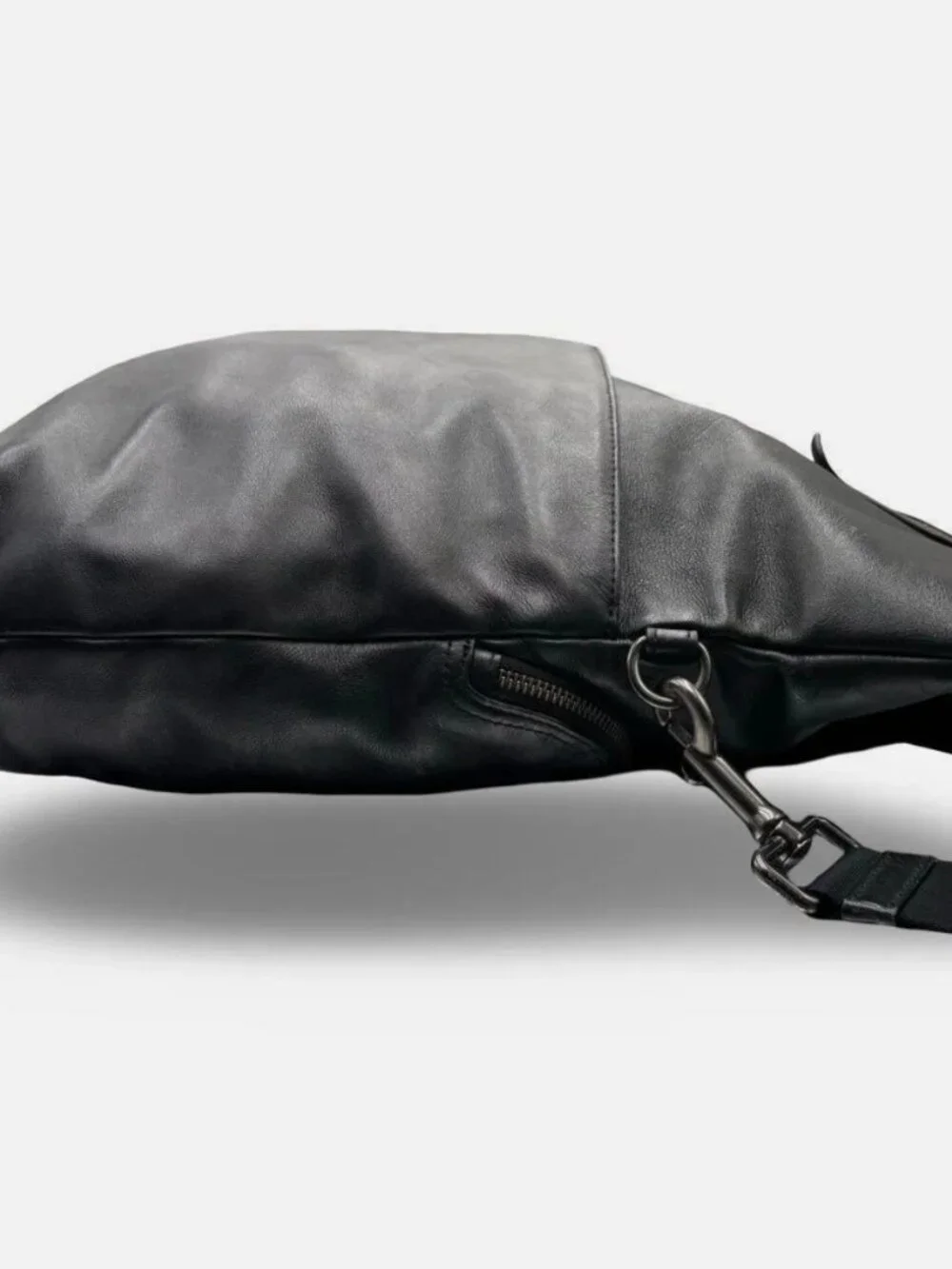 Authentic COACH Graham Leather Laptop Crossbody Shoulder Bag Black